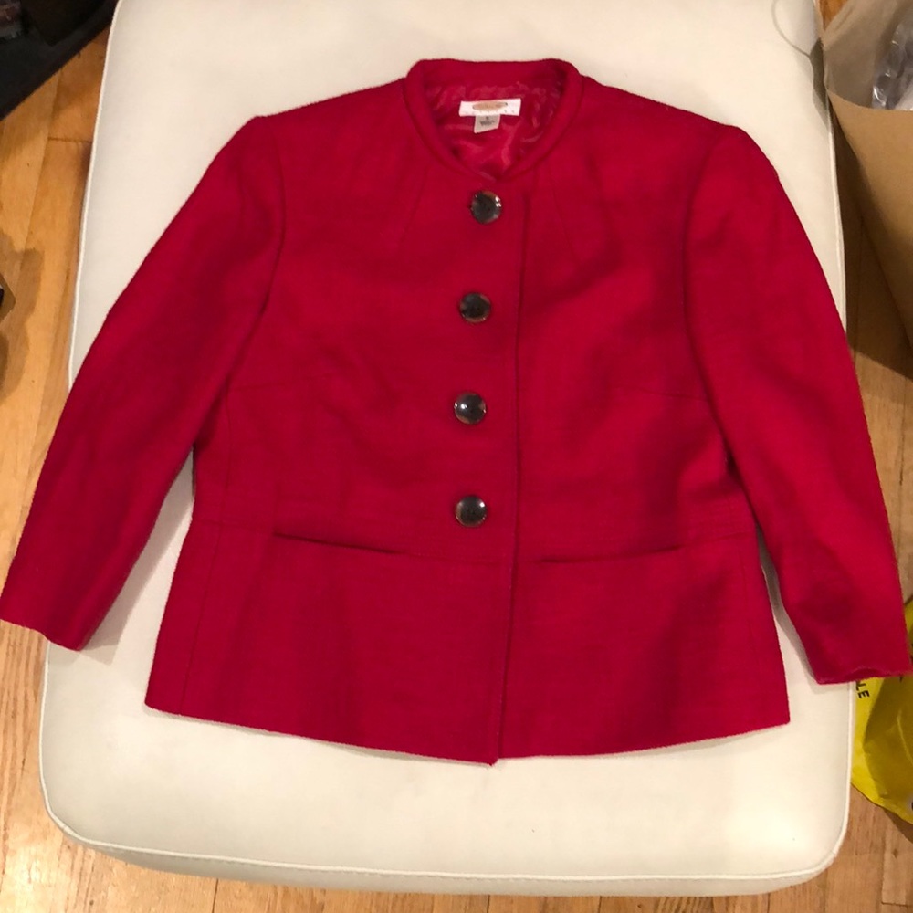 Talbots red blazer